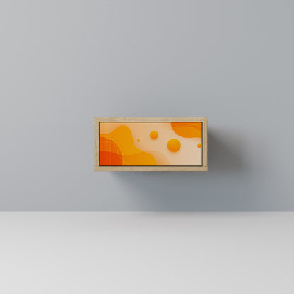 Comodino ORANGE ARRANGEMENT in effetto rovere