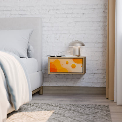 Comodino ORANGE ARRANGEMENT in effetto rovere
