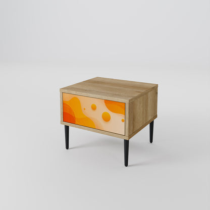 Comodino ORANGE ARRANGEMENT in effetto rovere
