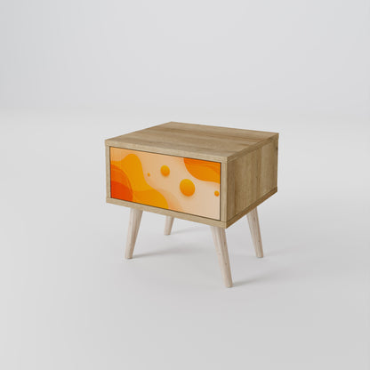Comodino ORANGE ARRANGEMENT in effetto rovere