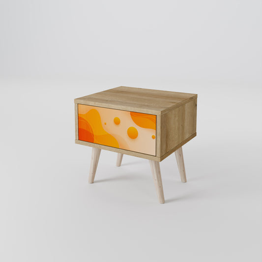 Comodino ORANGE ARRANGEMENT in effetto rovere