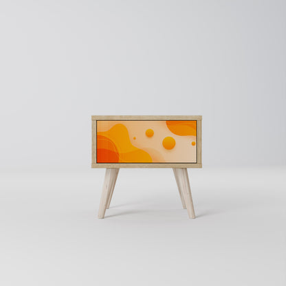Comodino ORANGE ARRANGEMENT in effetto rovere