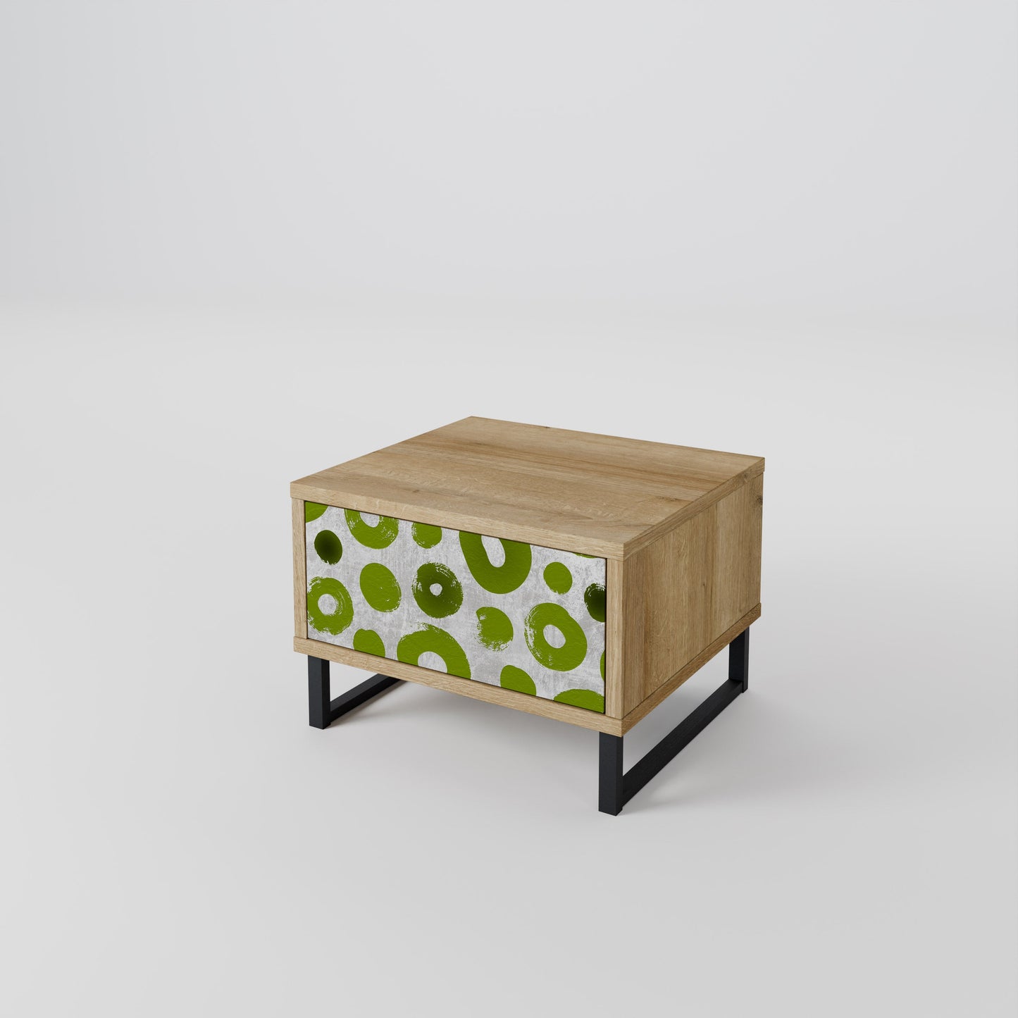 Comodino GREEN RHAPSODY in effetto rovere