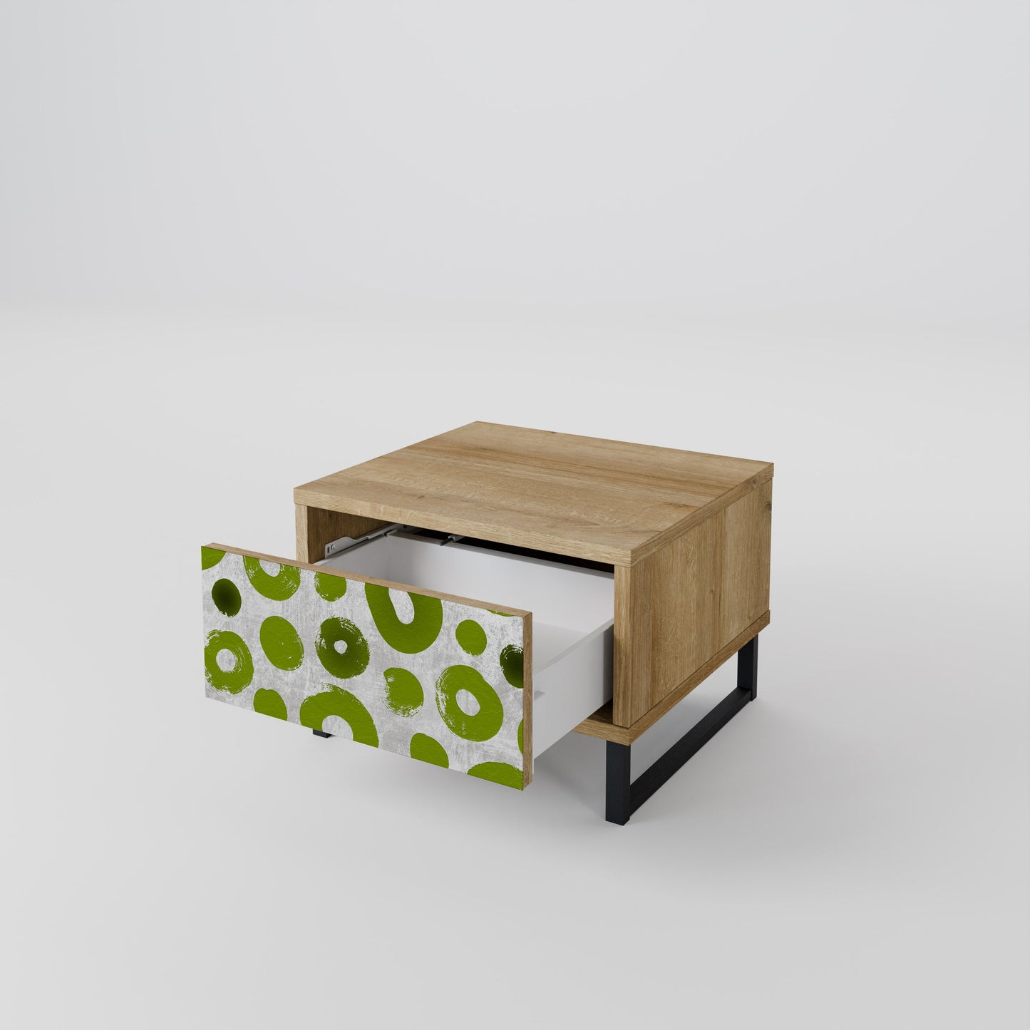 Comodino GREEN RHAPSODY in effetto rovere
