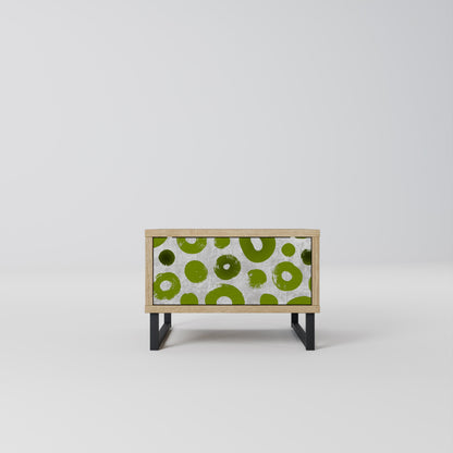 Comodino GREEN RHAPSODY in effetto rovere