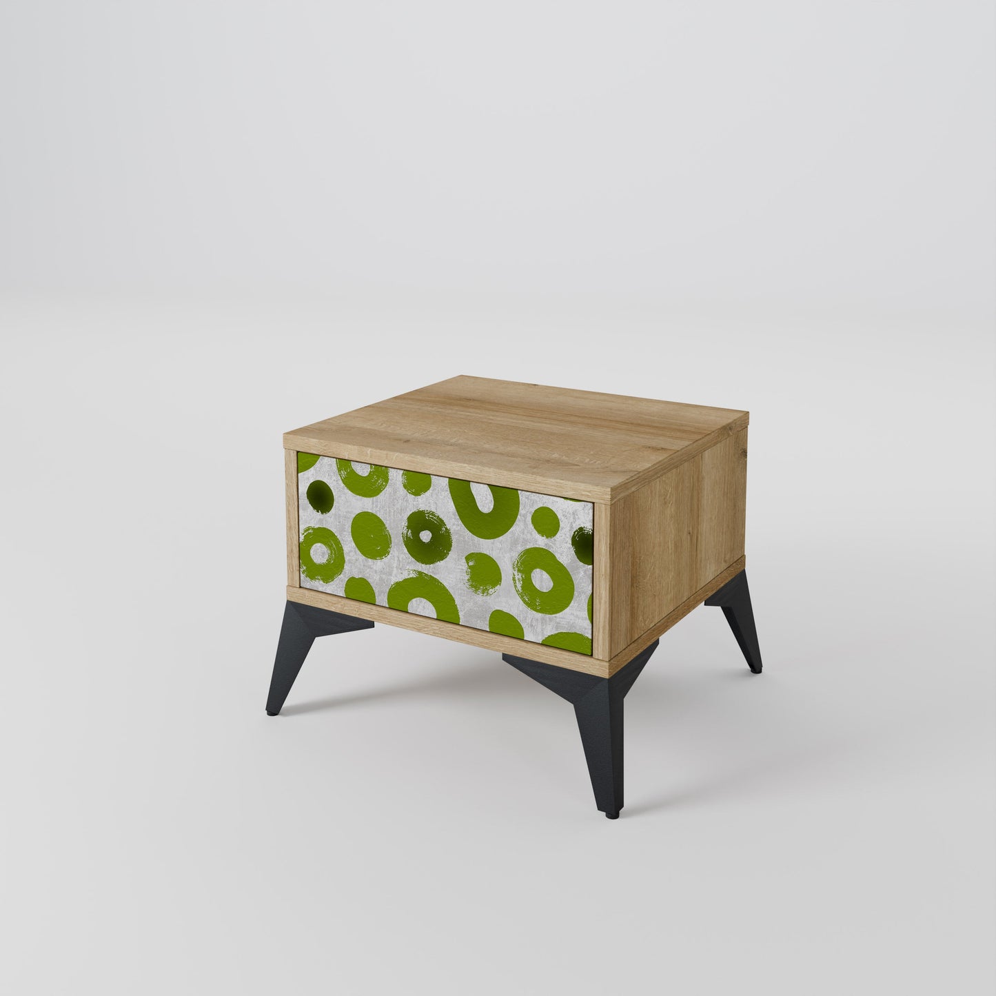 Comodino GREEN RHAPSODY in effetto rovere