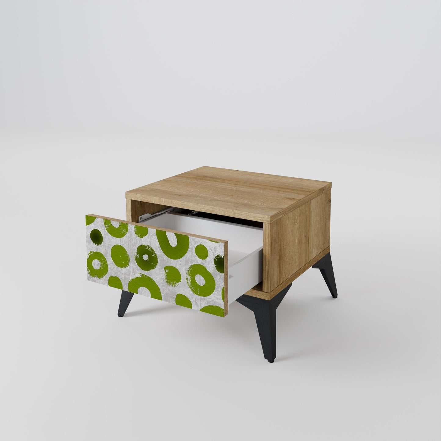 Comodino GREEN RHAPSODY in effetto rovere