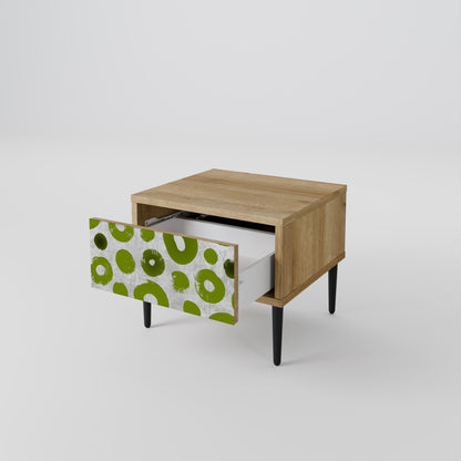 Comodino GREEN RHAPSODY in effetto rovere