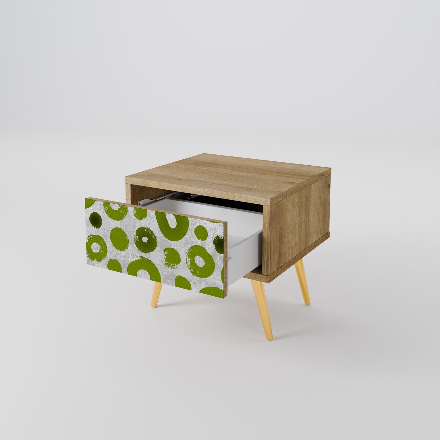 Comodino GREEN RHAPSODY in effetto rovere