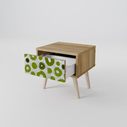 Comodino GREEN RHAPSODY in effetto rovere