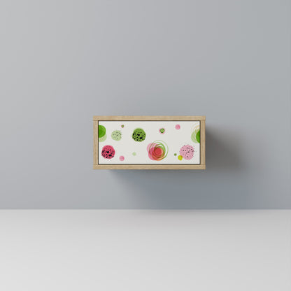 COLORFUL COSMOS Nightstand in Oak Effect