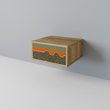 SOLUZIONI SEMPLICI Comodino effetto rovere