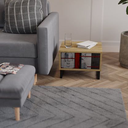 Comodino GRAY FIGURES in effetto rovere
