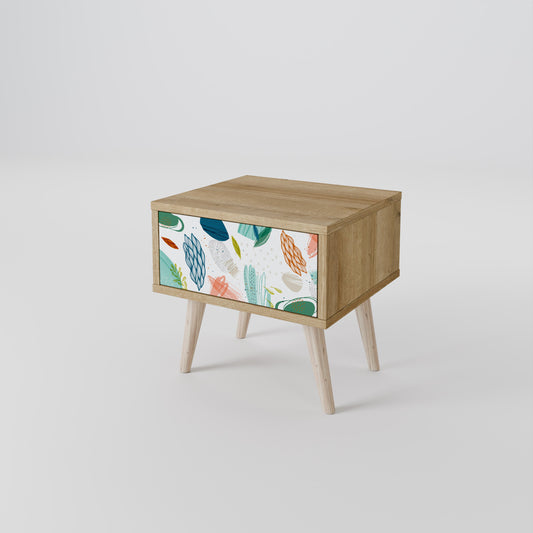 Comodino BOTANICAL HURRICANE in effetto rovere
