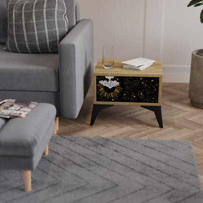 STELLAR CONSTELLATIONS Comodino in effetto rovere