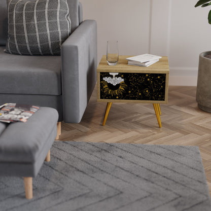 STELLAR CONSTELLATIONS Comodino in effetto rovere