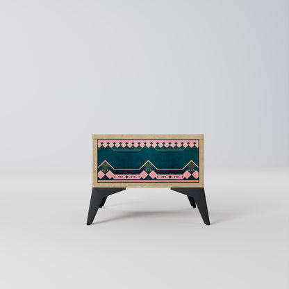 ROYAL COMPOSITION Nightstand in Oak Effect