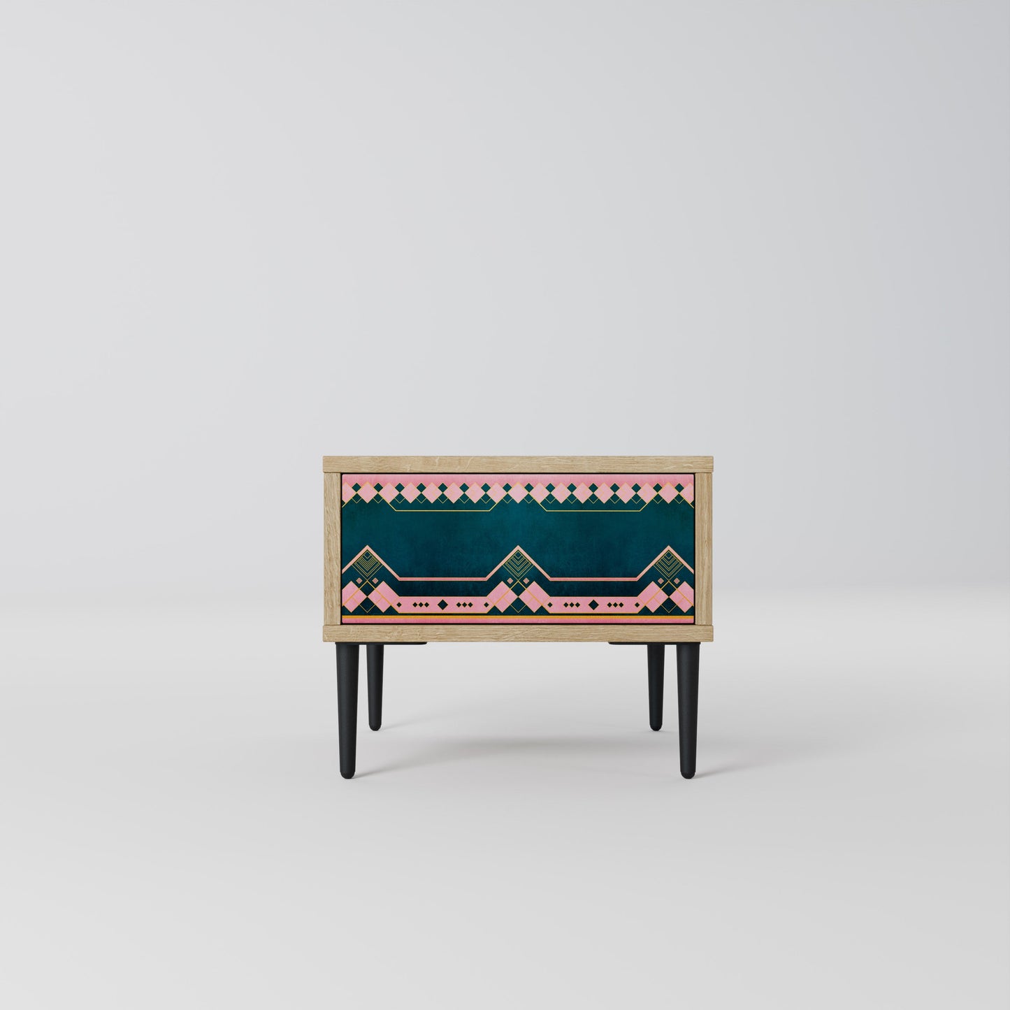 ROYAL COMPOSITION Nightstand in Oak Effect
