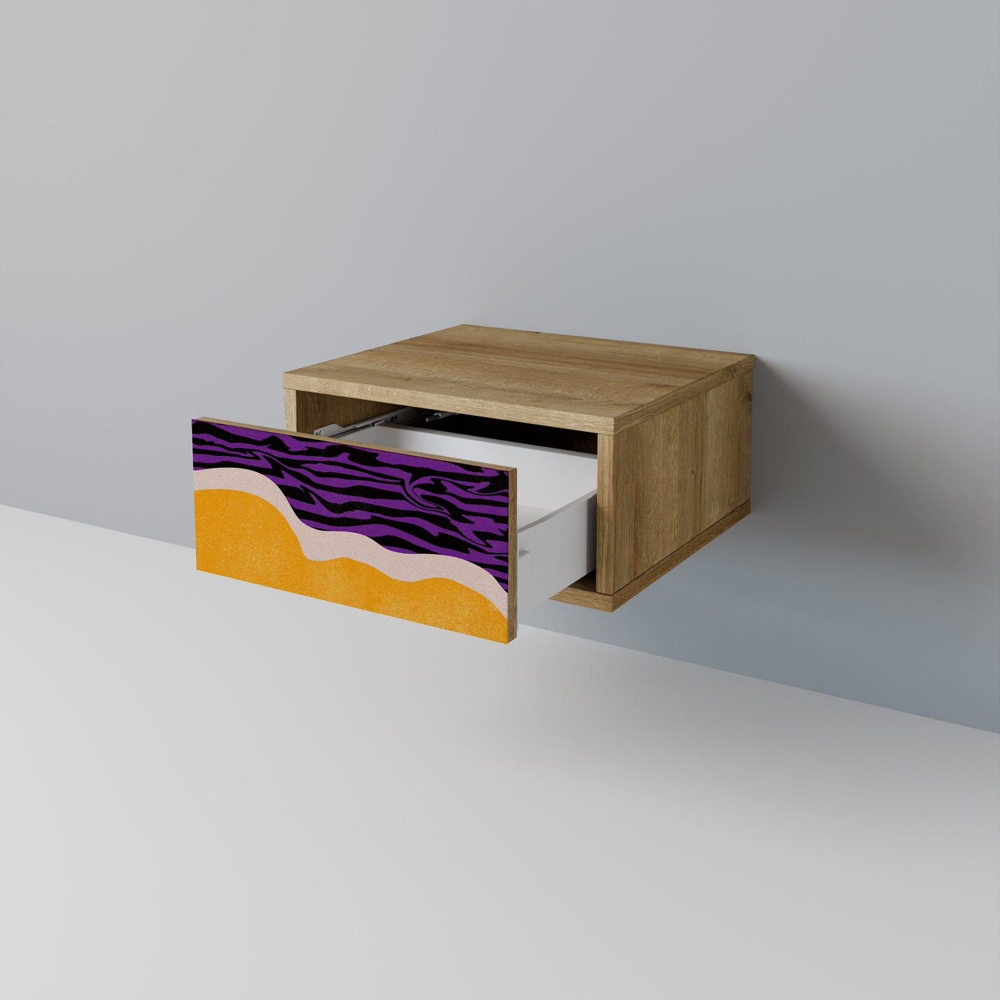 Comodino INDEPENDENT BORDER in effetto rovere