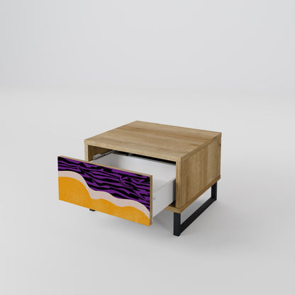 Comodino INDEPENDENT BORDER in effetto rovere