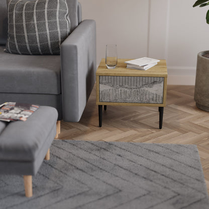 Comodino GRAIN LINES in effetto rovere