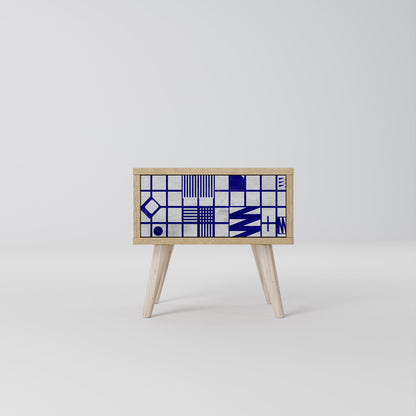THE RIGHT PLACES Nightstand in Oak Effect
