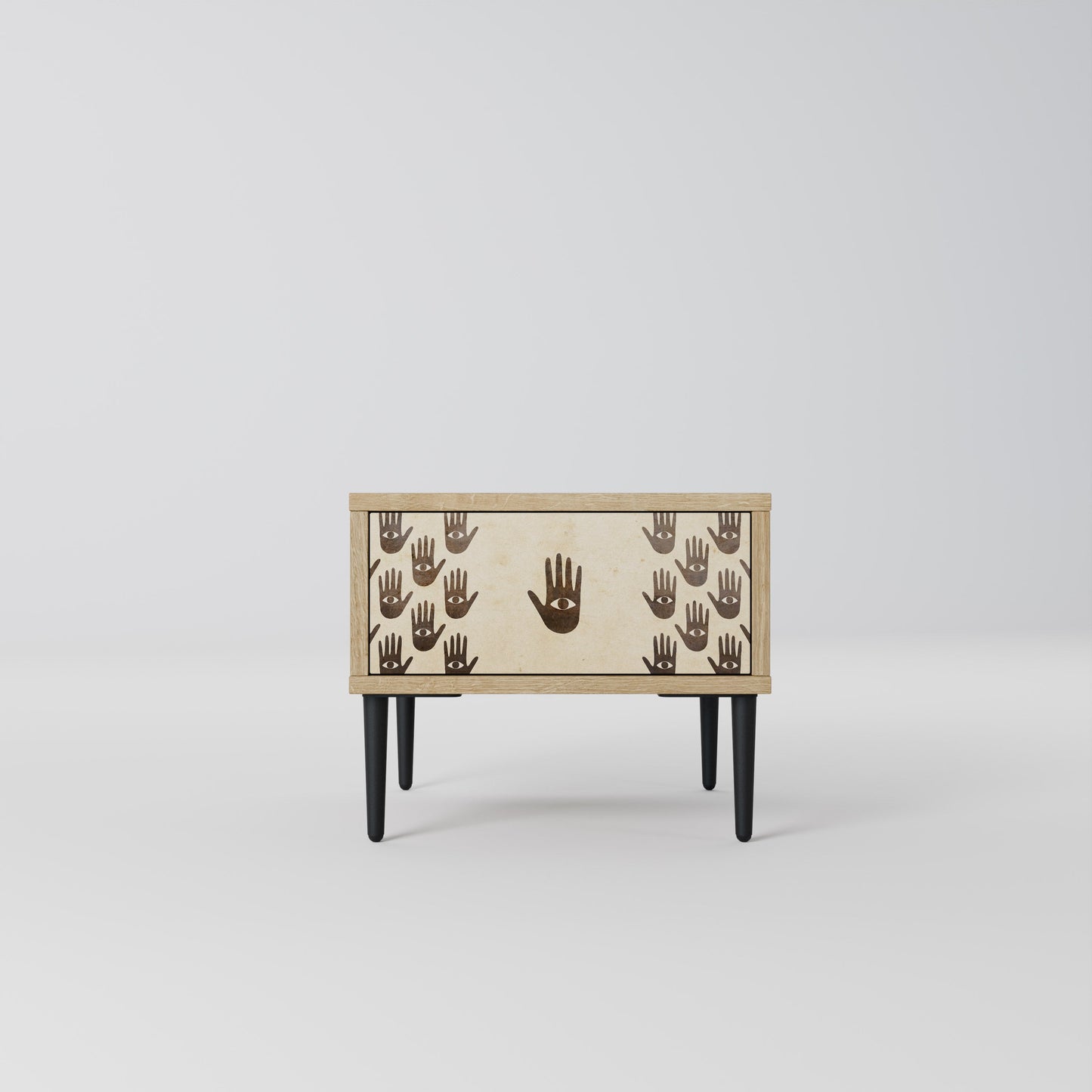 SEE MORE Nightstand in Oak Effect