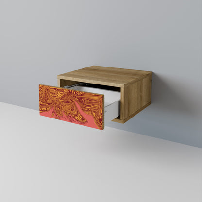 FLOATING THOUGHTS Comodino effetto rovere