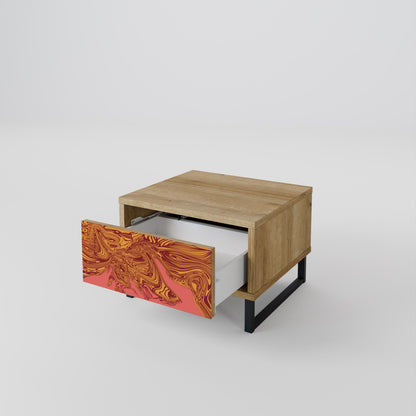 FLOATING THOUGHTS Comodino effetto rovere