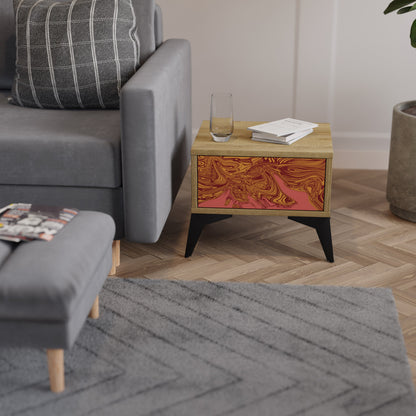 FLOATING THOUGHTS Comodino effetto rovere