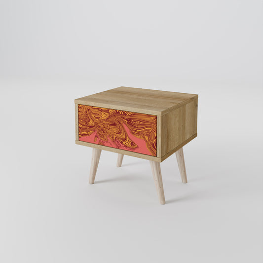 FLOATING THOUGHTS Comodino effetto rovere