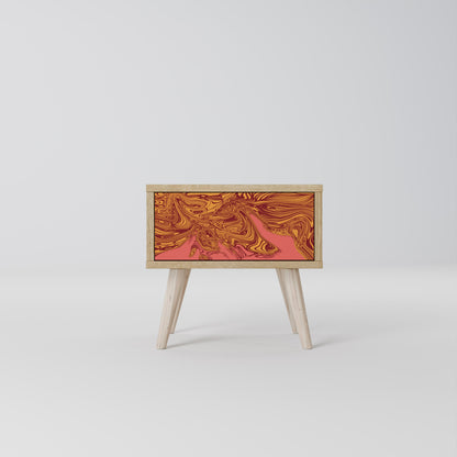 FLOATING THOUGHTS Comodino effetto rovere