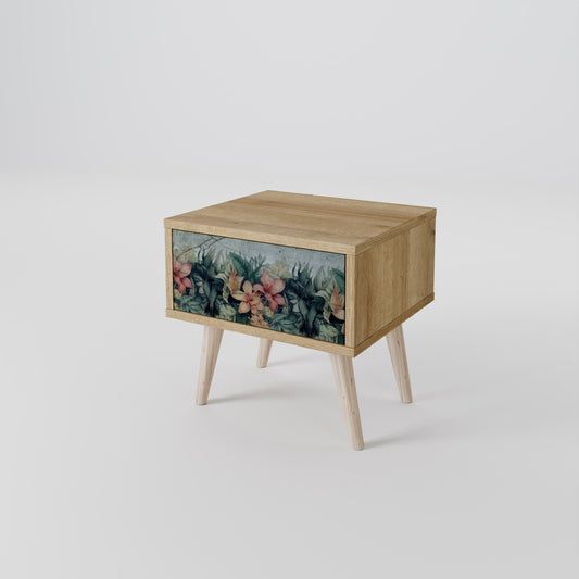 Comodino HEAVENLY BLOOM in effetto rovere