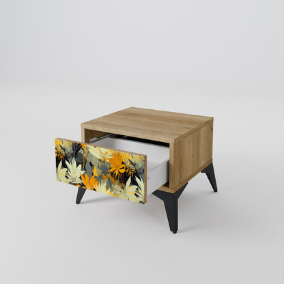 Comodino SUNKISSED LILY in effetto rovere