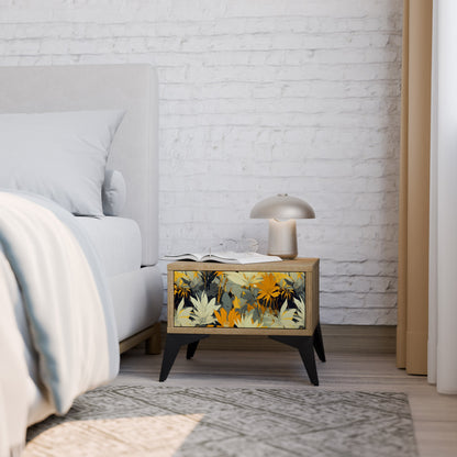 Comodino SUNKISSED LILY in effetto rovere