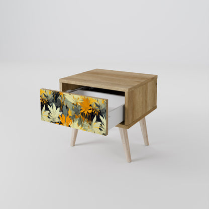 Comodino SUNKISSED LILY in effetto rovere