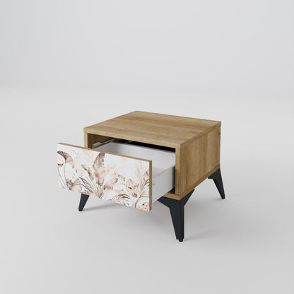 Comodino WILD TENDERNESS in effetto rovere