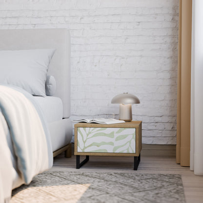 Comodino BOTANICAL SPARK in effetto rovere