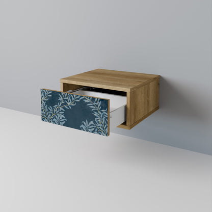 Comodino BLUE FOGLIE in effetto rovere