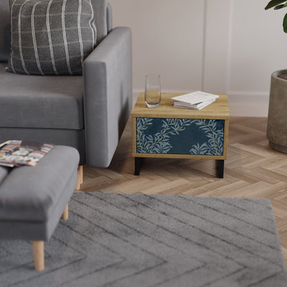 Comodino BLUE FOGLIE in effetto rovere