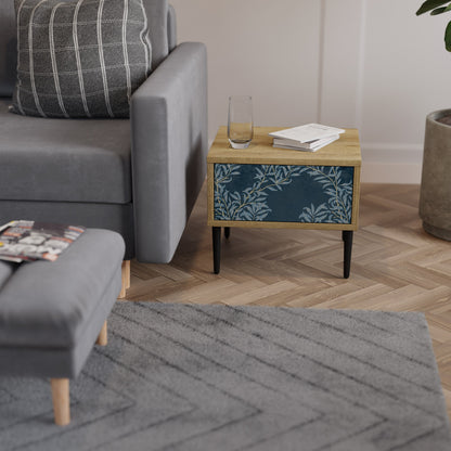 Comodino BLUE FOGLIE in effetto rovere