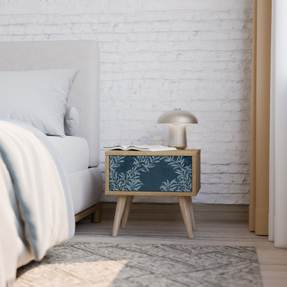 Comodino BLUE FOGLIE in effetto rovere