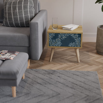 Comodino BLUE FOGLIE in effetto rovere