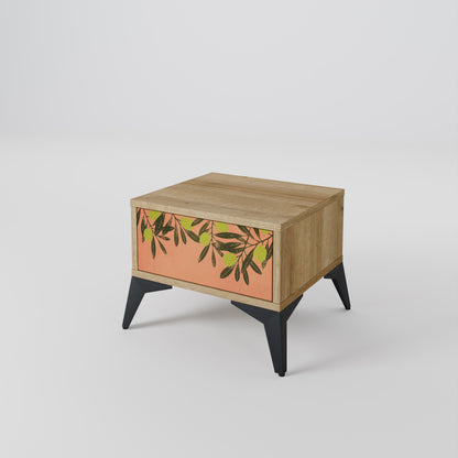 Comodino JUICY OLIVE in effetto rovere