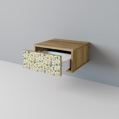 Comodino PALM SPRING in effetto rovere