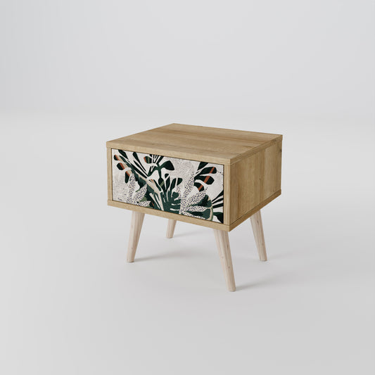 Comodino VERDURE FORMATION in effetto rovere