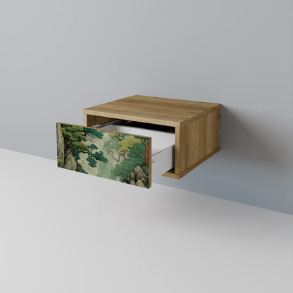 Comodino VERDURE ABYSS in effetto rovere
