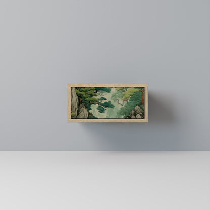 Comodino VERDURE ABYSS in effetto rovere