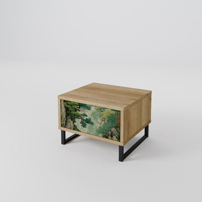 Comodino VERDURE ABYSS in effetto rovere