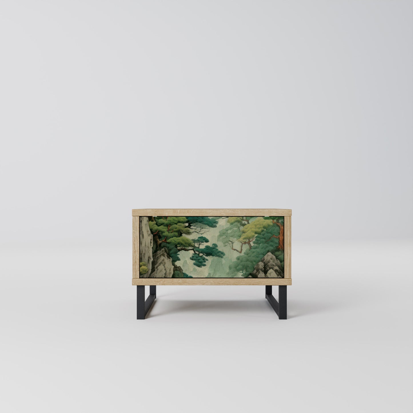 Comodino VERDURE ABYSS in effetto rovere